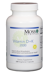 Moss Nutrition Vitamin D + K 2000 - 240 Capsules