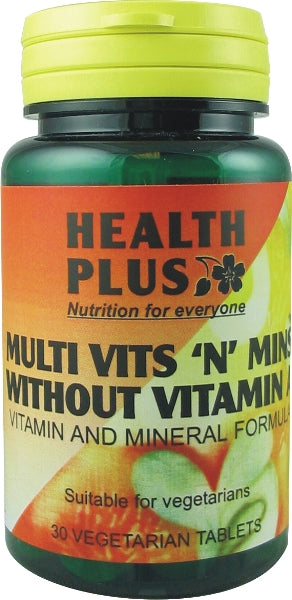 Health Plus Multi Vits 'n' Mins Without Vitamin A