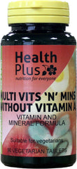 Health Plus Multi Vits 'n' Mins Without Vitamin A