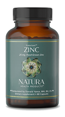 Natura Health Products Zinc 25mg - 60 Capsules