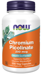 NOW Foods Chromium Picolinate 200mcg - 250 Capsules