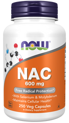 NOW Foods NAC with Selenium &amp; Molybdenum 600 mg - 250 Capsules