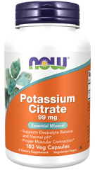 NOW Foods Potassium Citrate 99mg - 180 Capsules