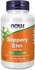 NOW Foods Slippery Elm 400mg - 100 Capsules