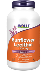 NOW Foods Sunflower Lecithin 1200mg - 200 Softgels