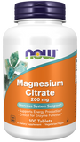 NOW Foods Magnesium Citrate 200mg - 100 Tablets