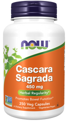 NOW Foods Cascara Sagrada 450 mg - 250 Capsules