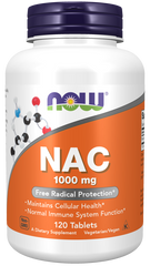 NOW Foods NAC (N-Acetyl-L-Cysteine) 1000 mg - 120 Tablets