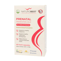 Prenatal Trimester 2 & 3 Plus - 60 Capsules | NaturoBest