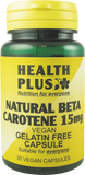 Health Plus Natural Beta Carotene 15mg