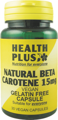 Health Plus Natural Beta Carotene 15mg