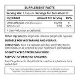 Good Health Naturally Olive Leaf Extract with Zinc 90's