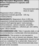 High Absorption Magnesium, 105mg - 120 vcaps | Doctor's Best