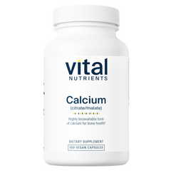 Vital Nutrients Calcium (Citrate &amp; Malate) 150mg - 100 Capsules