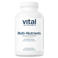 Vital Nutrients Multi-Nutrients (No Iron or Iodine) - 180 Capsules