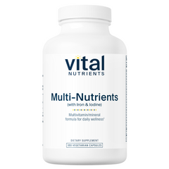 Vital Nutrients Multi-Nutrients (with Iron &amp; Iodine) - 180 Capsules