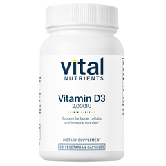 Vital Nutrients Vitamin D3 2,000 IU - 90 Capsules