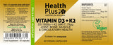 Health Plus Vitamin D3 + K2