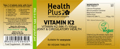 Health Plus Vitamin K2 100µg