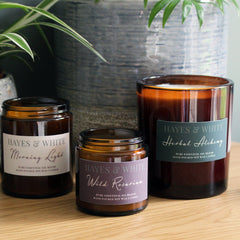 Hayes & White Wild Rosarium Essential Oil Candle | Small – 120g | Rose & Geranium | Soy Wax | Hand-Poured in Sussex
