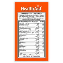 Health Aid A to Z Multivit WITHOUT IRON 30s