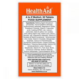 Health Aid A to Z Multivit WITHOUT IRON 30s