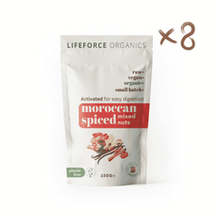 Lifeforce Organics Activated Moroccan Spiced Mixed Nuts 250g x 8 CASE