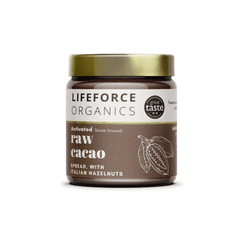 Lifeforce Organics Activated Raw Cacao Spread with Italian Hazelnuts 220g x 6 CASE