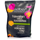 Alba Botanica Hawaiian Detox Towelettes Anti-Pollution Volcanic Clay 25's