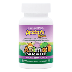NaturesPlus Animal Parade Acidophi Kidz Mixed Fruit Flavour with Sugar 90s