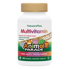 NaturesPlus Animal Parade GOLD Multivitamin Sugar Free Assorted Flavours 60s