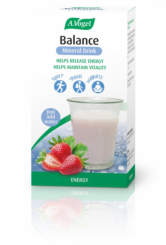 A Vogel (BioForce) Balance Mineral Drink Strawberry Flavour in Sachet 21 x 5.5g