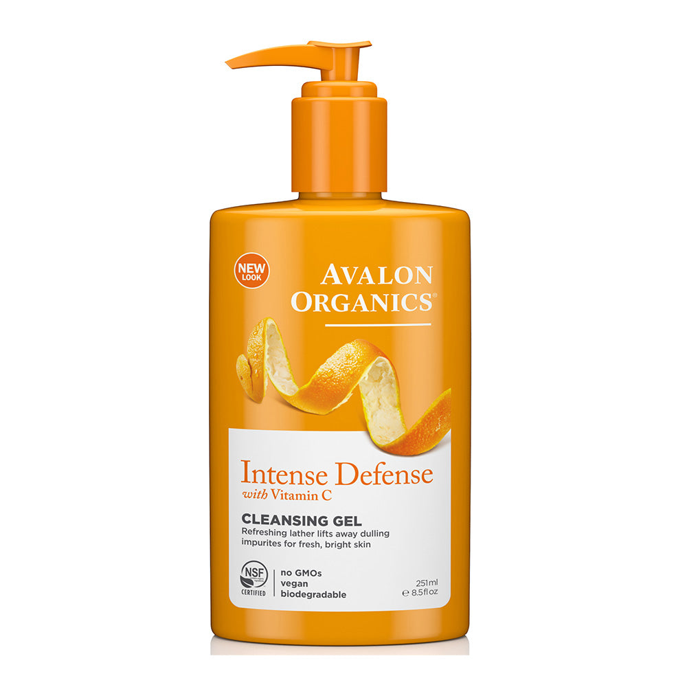 Avalon Organics Intense Defense With Vitamin C Cleansing Gel 251ml