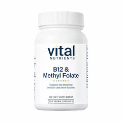 B12 & Methyl Folate - 100 Capsules | Vital Nutrients