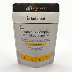 Balanced Vitamin B Complex with Nicotinamide (Refill Pack) 60's