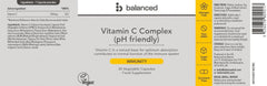 Balanced Vitamin C Complex (pH Friendly) 30's