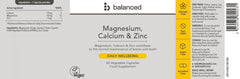 Balanced Magnesium, Calcium & Zinc 60's