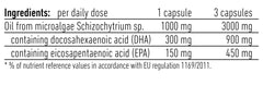 Biogena Omega 3 Vegan DHA & EPA 450 Gold 90's