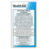 Health Aid Bio-Folate (5-MTHF) 1000ug 90s