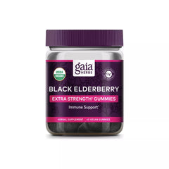 Black Elderberry Extra Strength Gummies - 40 Gummies | Gaia Herbs