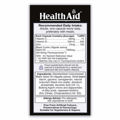 Health Aid Black Seed Oil 1000mg Capsules 60s
