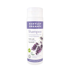 Bentley Organic Shampoo for Normal to Dry Hair Calming & Moisturising Lavender, Aloe Vera & Jojoba 250ml