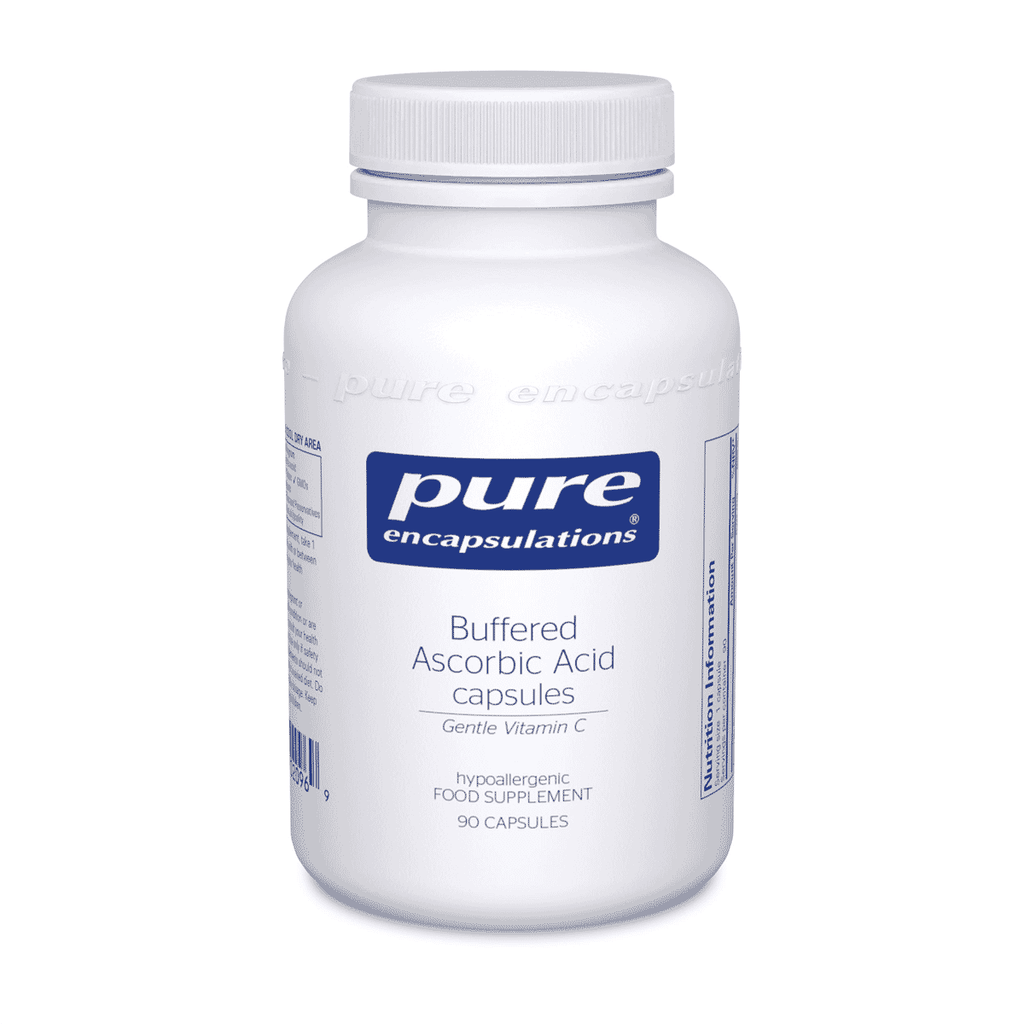Pure Encapsulations Buffered Ascorbic Acid Capsules Gentle Vitamin C 90s