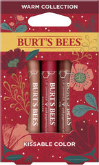 Burts Bees Kissable Colour Warm Collection 3 x Lip Shimmer