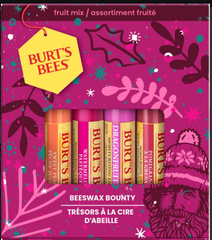 Burts Bees Beeswax Bounty Fruit Mix Lip Balms Gift Set (Pink Box)
