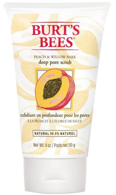 Burts Bees Deep Pore Scrub Peach & Willowbark 110g