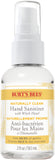 Burts Bees Naturally Clean Hand Sanitizer 59.1