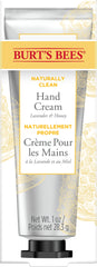Burts Bees Naturally Clean Hand Cream 28.3g