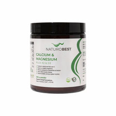 Calcium & Magnesium Plus K2 & D3 - 300g | NaturoBest