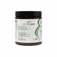 Calcium & Magnesium Plus K2 & D3 - 300g | NaturoBest
